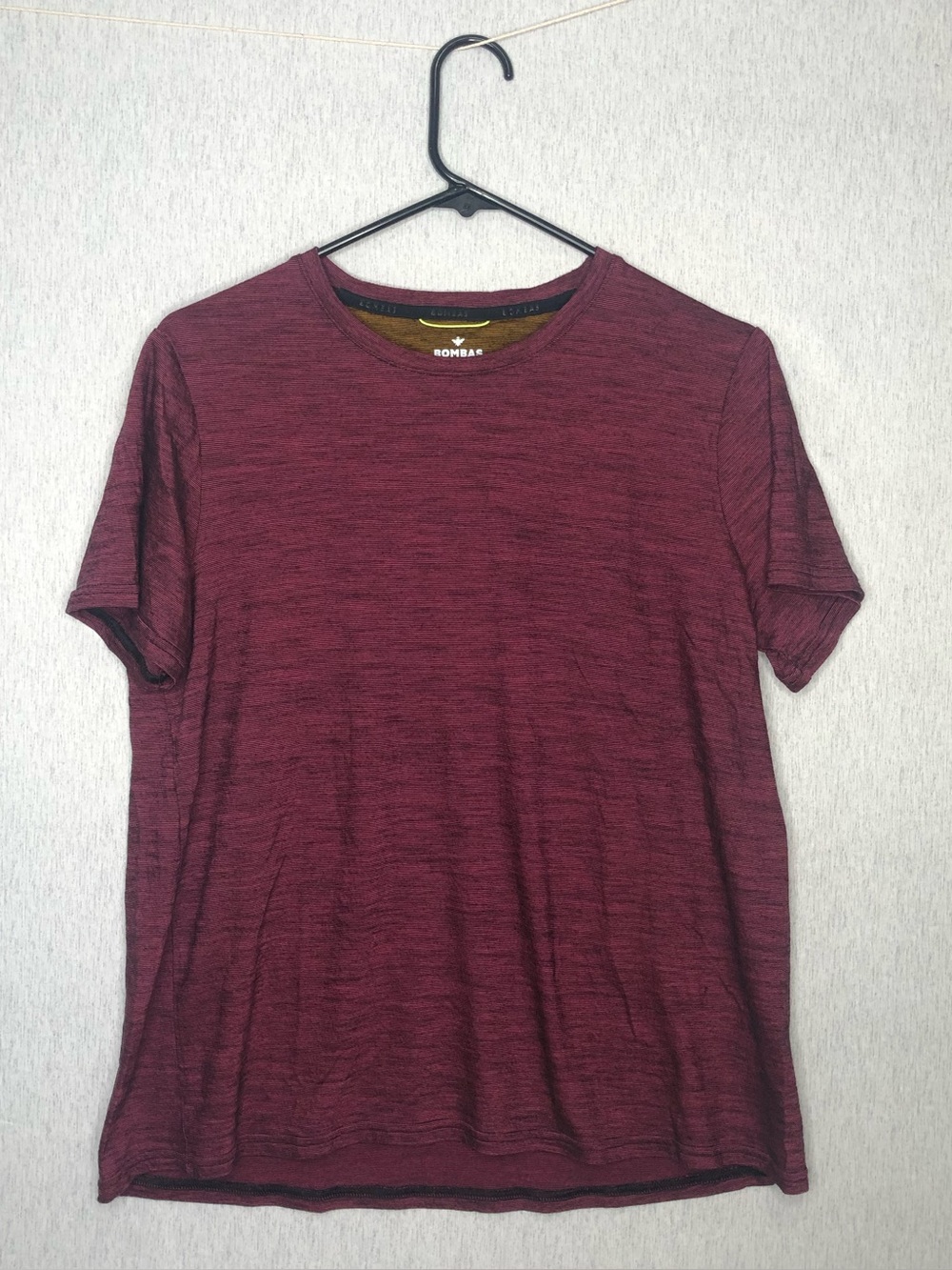 Bombas Women’s Merino Wool Tencel T-Shirt Large Quick Dry Purple Heather *Flaw*